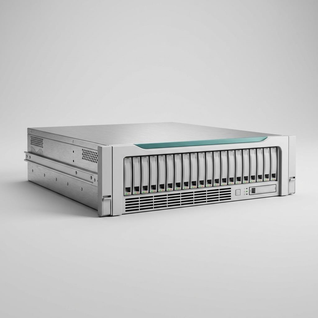 Illustrative product render of All-Flash Storage Node (2U)