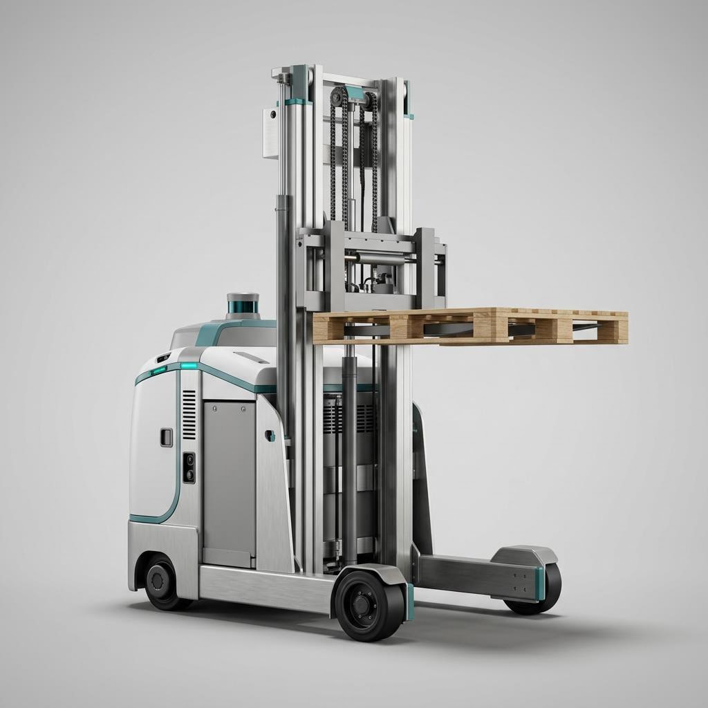 Illustrative product render of Autonomous Pallet Stacker