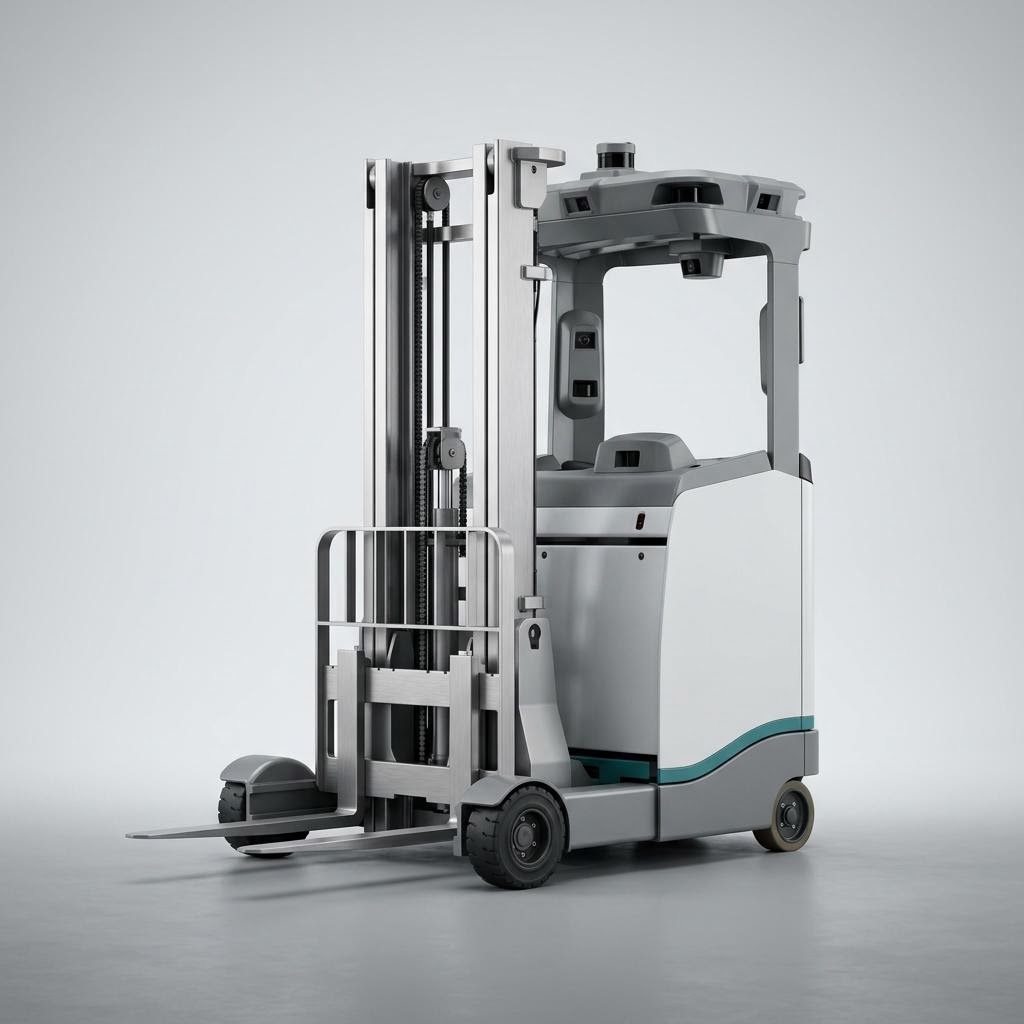 Illustrative product render of Autonomous Reach Truck