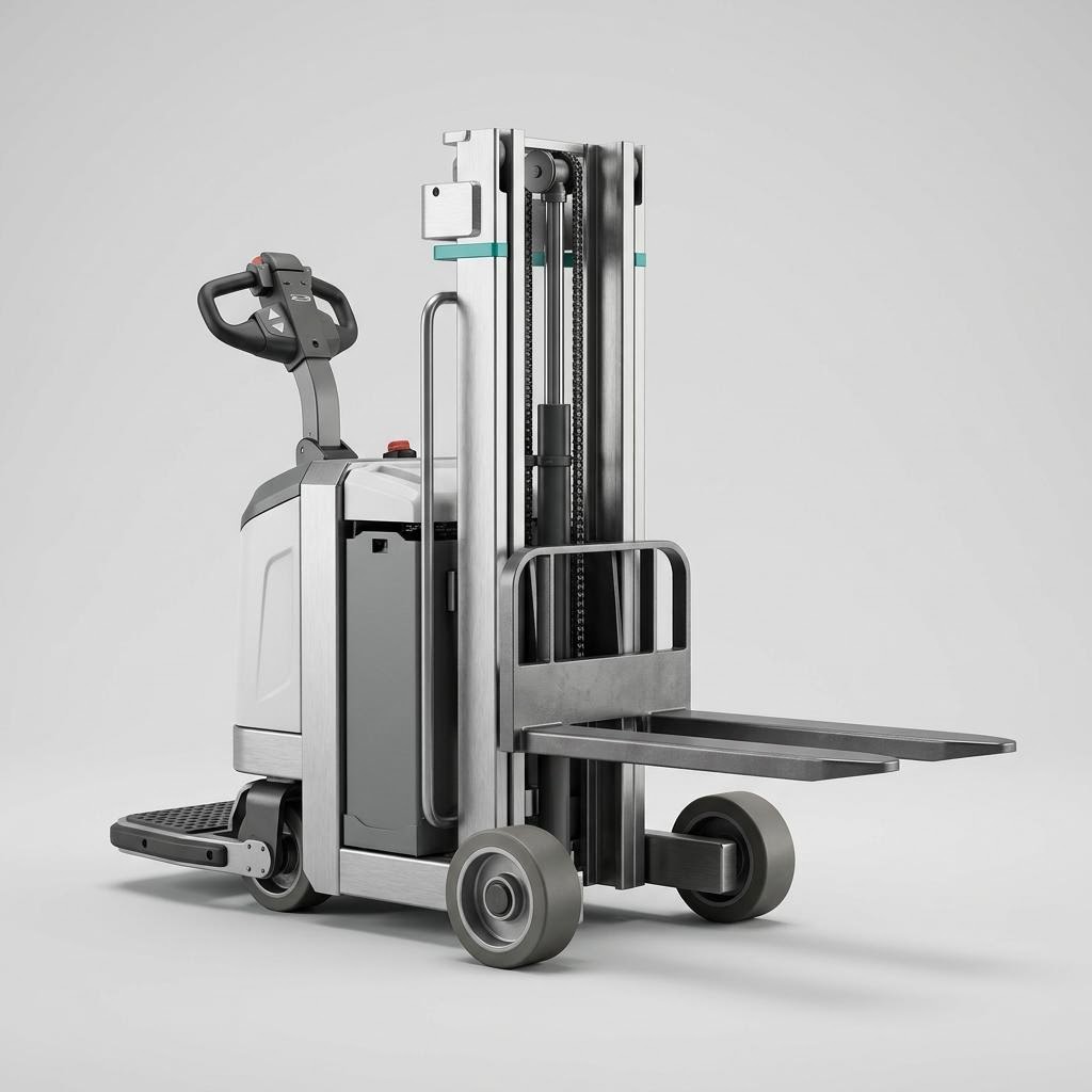 Illustrative product render of Compact Single-Fork Transporter