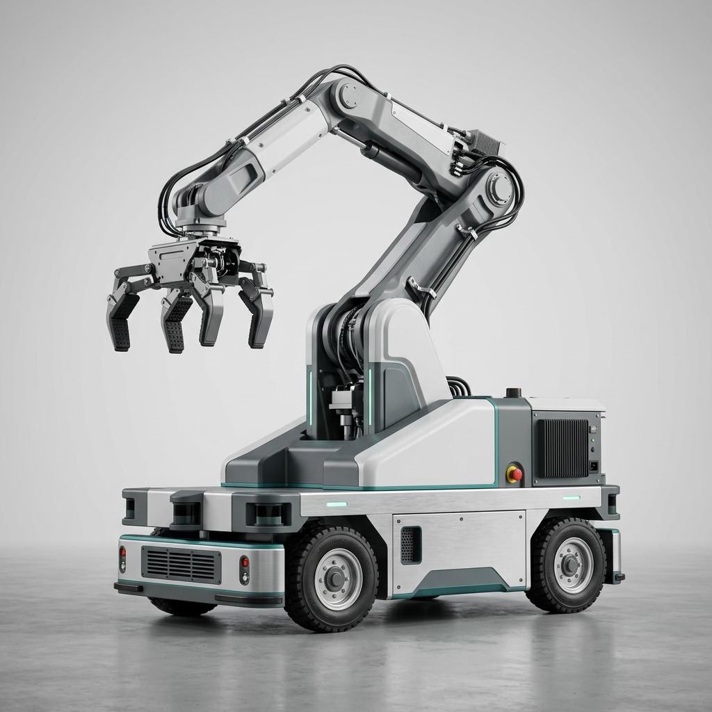 Illustrative product render of Heavy-Duty Safety Lifting AMR