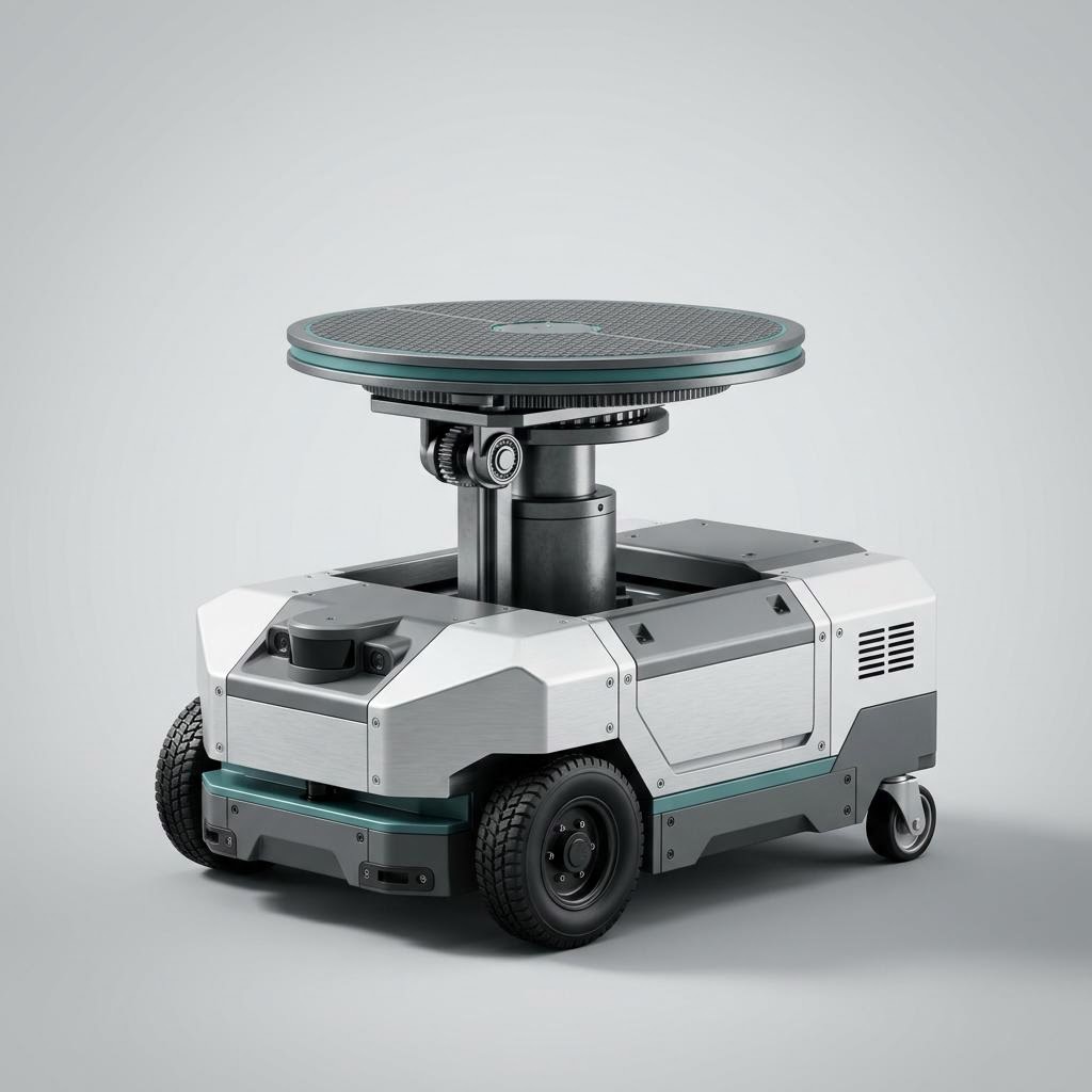 Illustrative product render of Rotary Jacking AMR