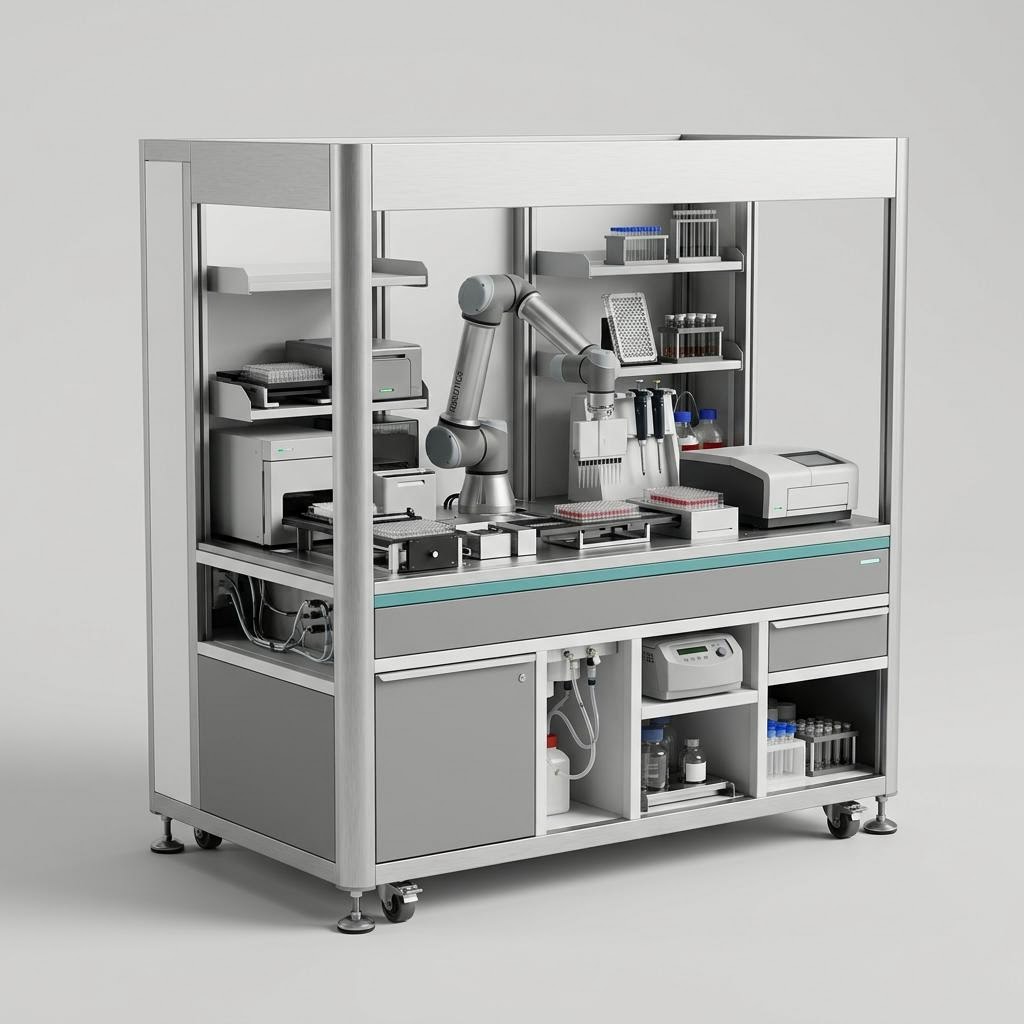 Illustrative product render of Integrated Laboratory Workcells