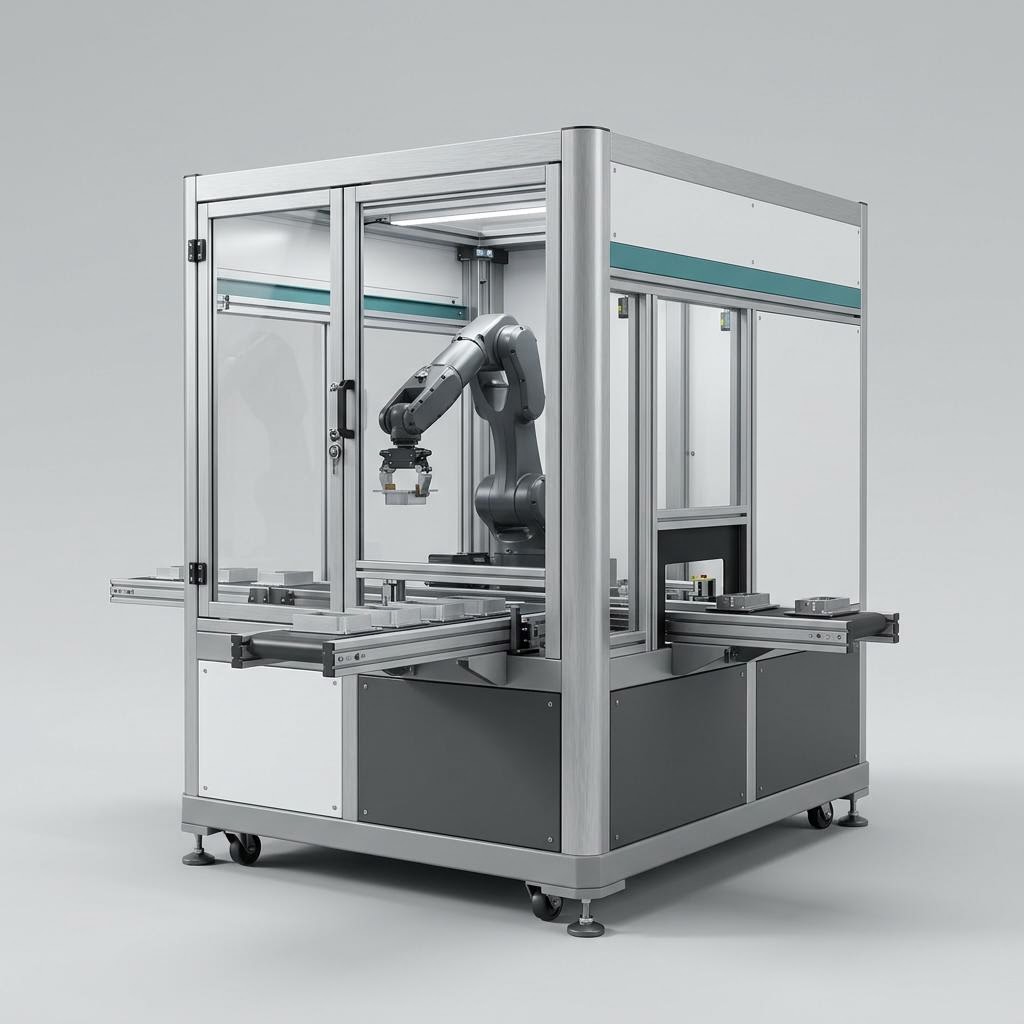 Illustrative product render of Machine-Tending Cells