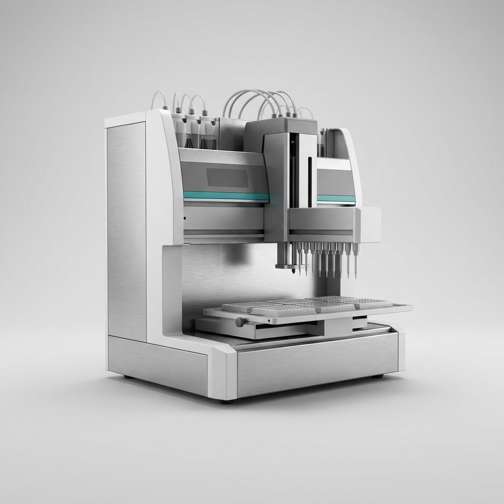 Illustrative product render of Non-Contact Reagent Dispenser